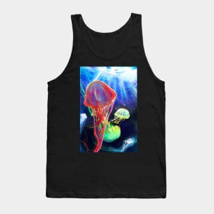 Take Me With You red jellyfish ocean red kite longing connection Tank Top